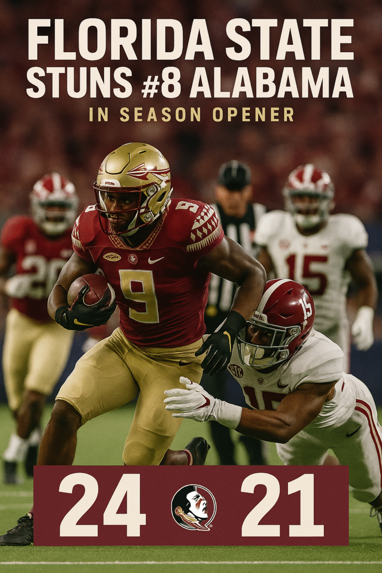 Doak Campbell Delivers: FSU Stuns No. 8 Alabama in Season Opener